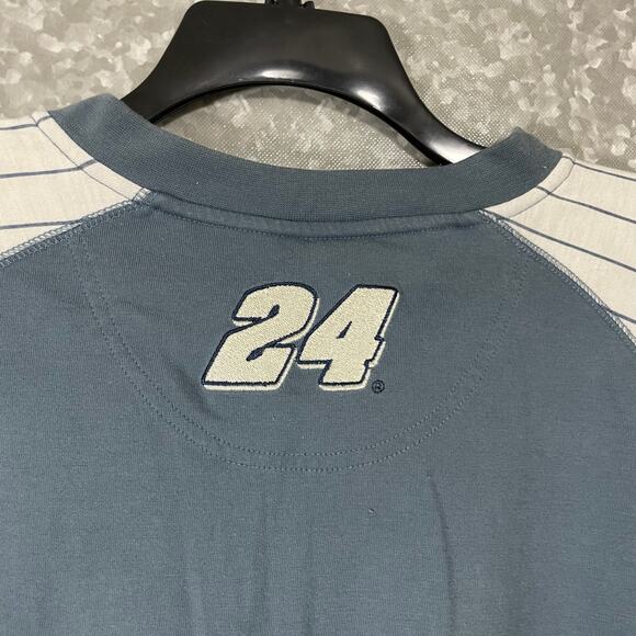 Vintage Jeff Gordan 24 Blue Baseball Jersey Shirt by Chase Authentics - Size XXL - Picture 9 of 11